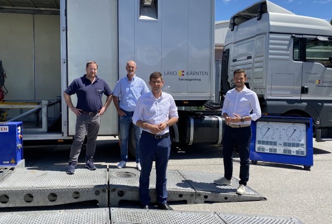 Beitragsbild zu: Kontrollen des Landesprüfzugs machen Kärntens Straßen sicherer